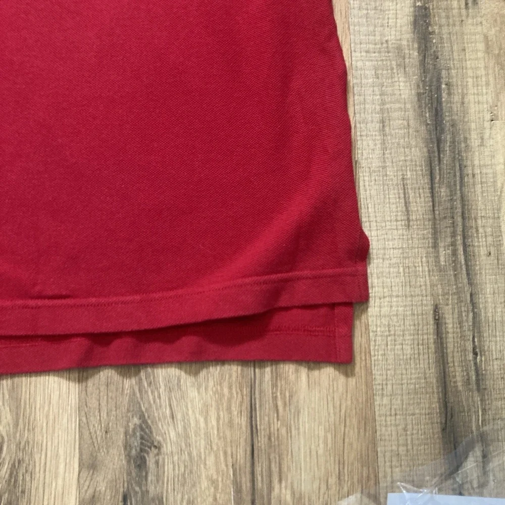 Polo Ralph Lauren Polo Shirt Red Size M Pony 100% Cotton Preppy Men's Vintage